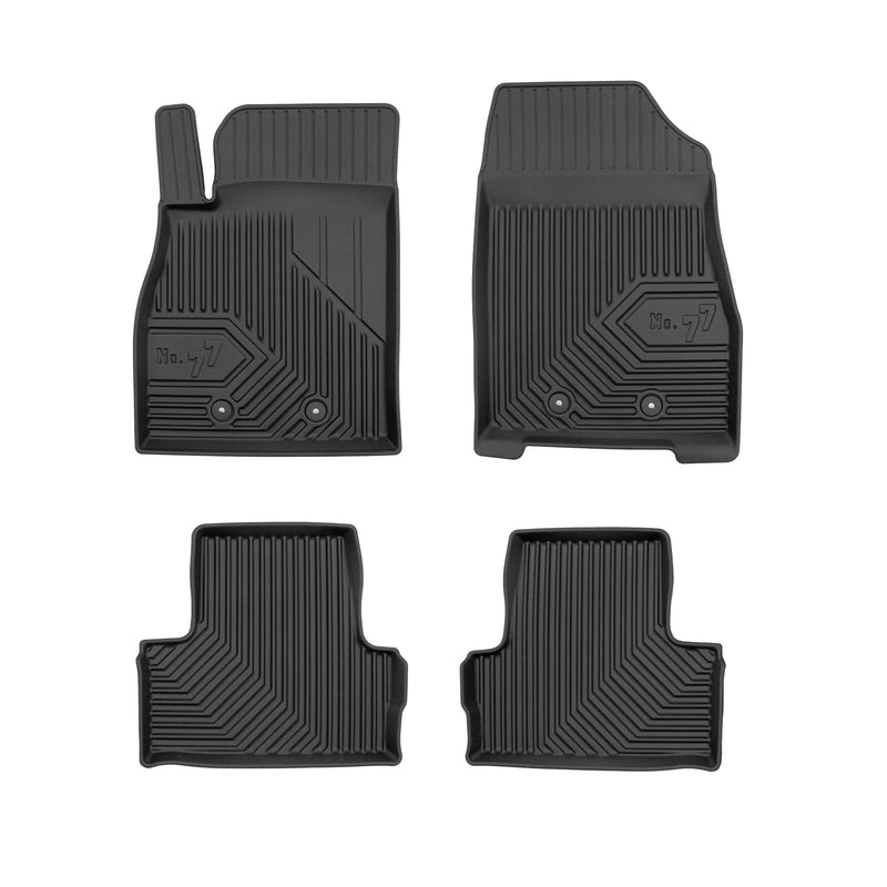 Tapis de Sol de Voiture pour Opel Ampera 2012-2014 TPE Antidérapant Noir 4Pcs