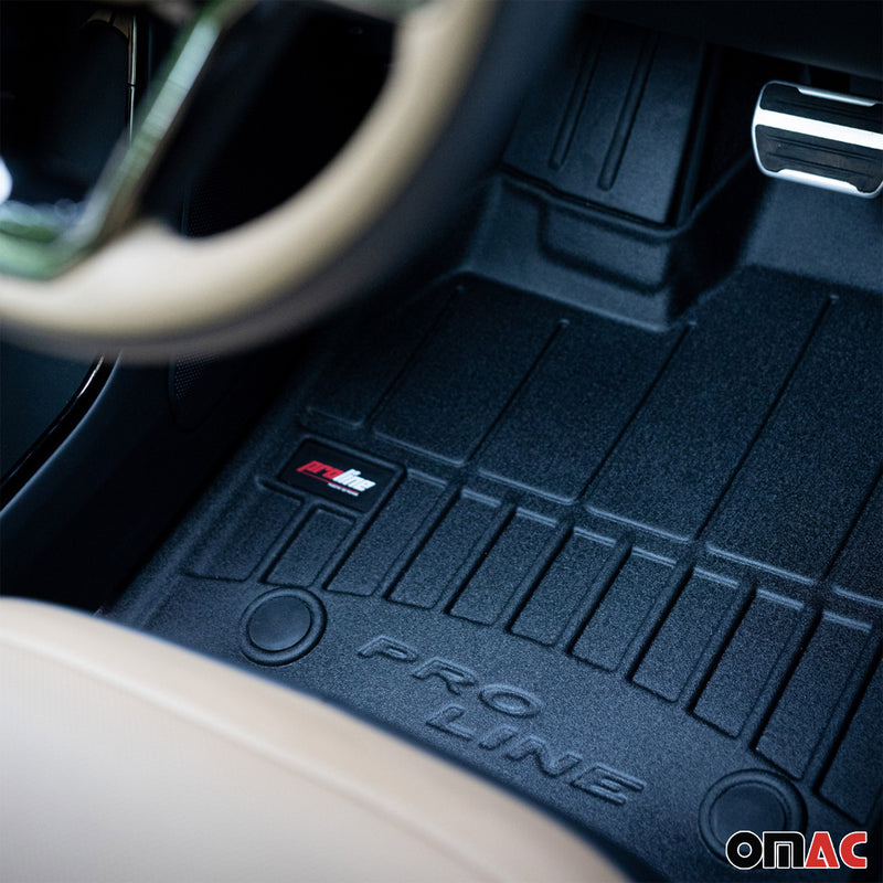 OMAC Tapis de sol caoutchouc pour Audi A8 S8 D5 Long 2017-2025 4Pcs Noir Premium