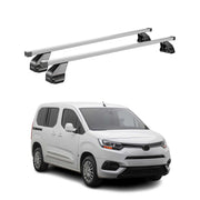 Barres de toit transversales pour Toyota Proace City 2019-2026 Acier Gris