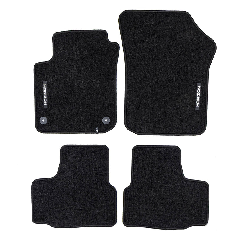 Tapis de Sol de Voiture pour Skoda Citigo 2011-2019 Velours Imperméable 4Pcs