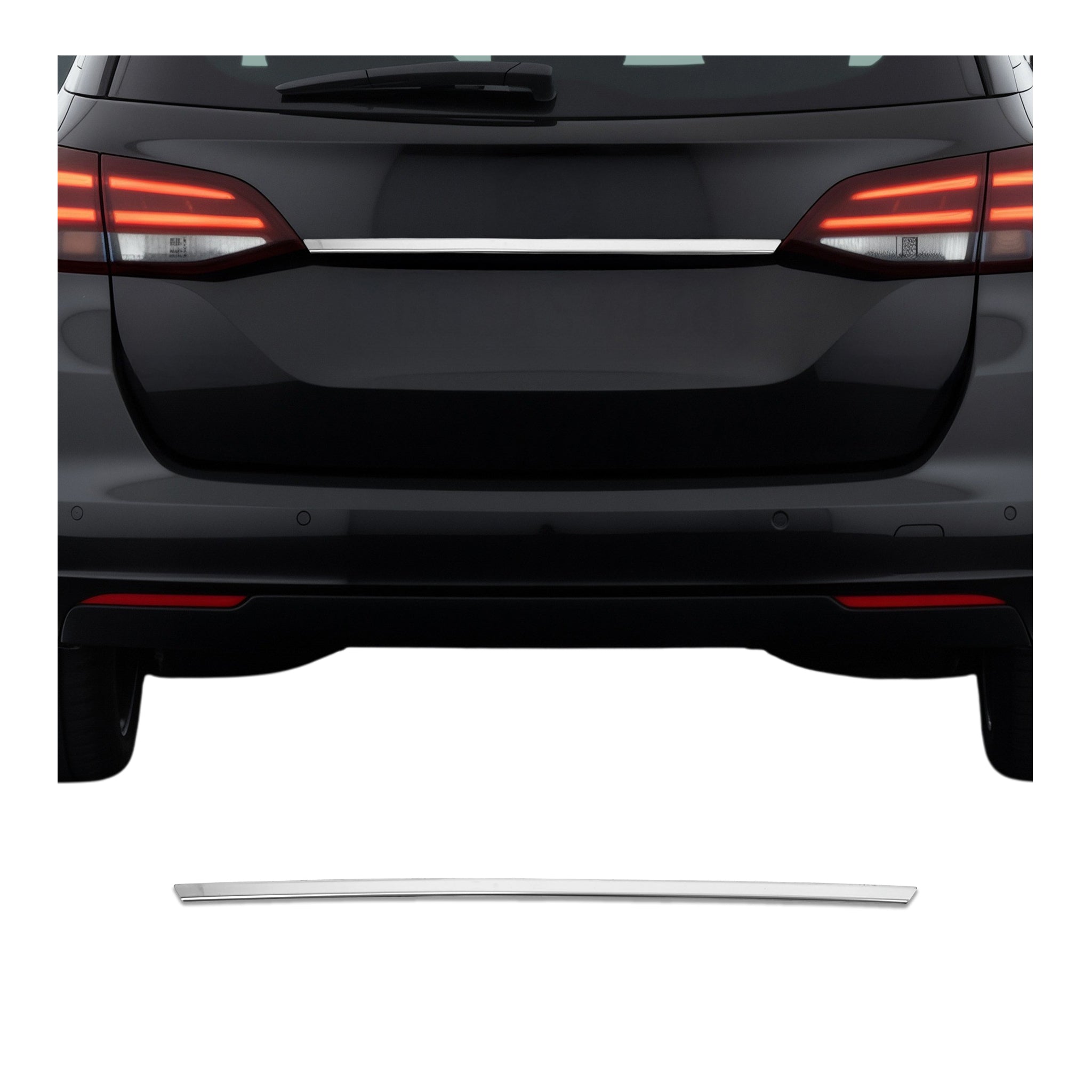 Garniture de Hayon Coffre pour Opel Astra K Sports Tourer acier inox