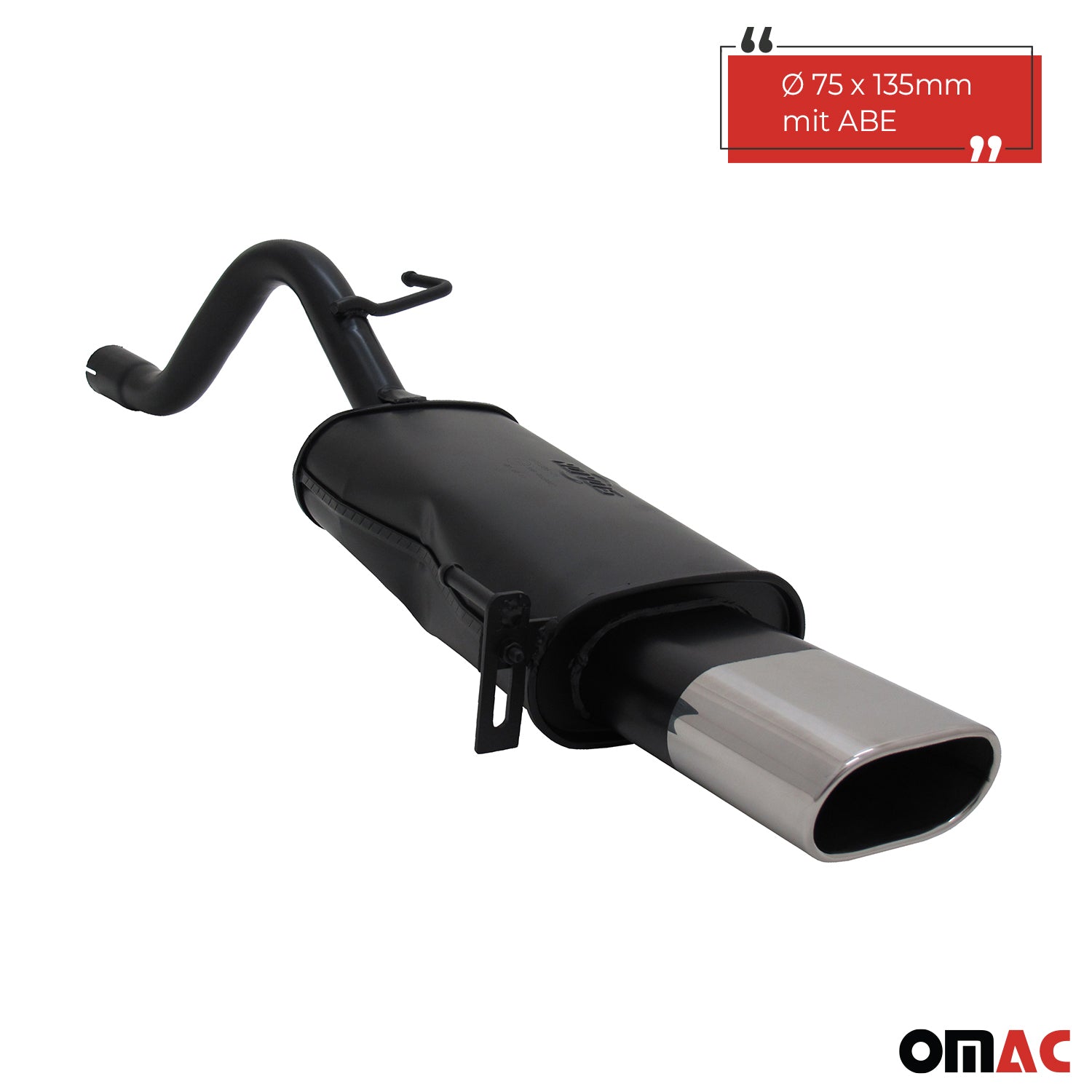 Échappement arrière sport Novus pour Fiat Grande Punto 199 135x75mm avec ABE