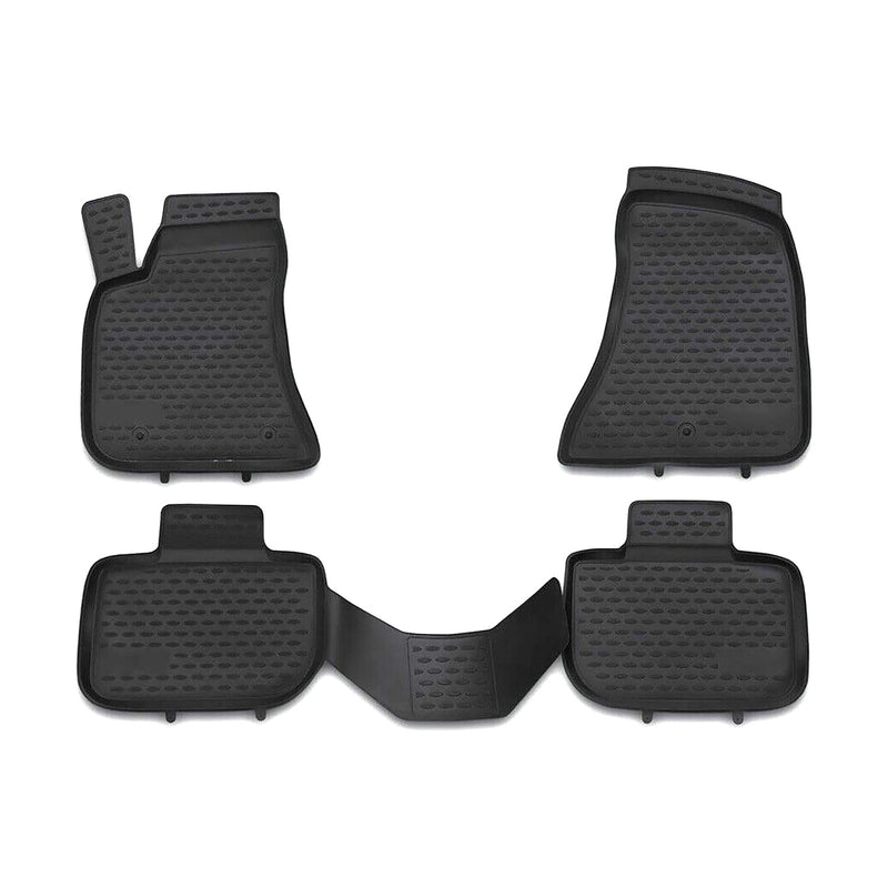 Tapis de sol pour Lancia Thema 2011-2014 en caoutchouc TPE 3D Noir 4Pcs