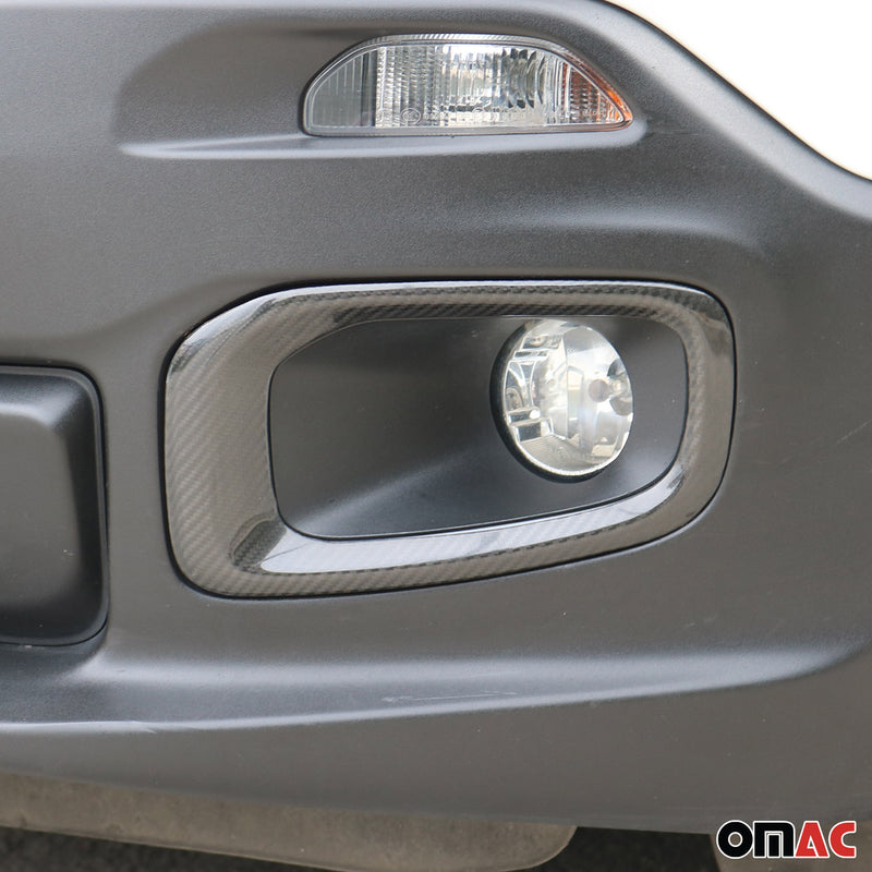 Cadres phares antibrouillard pour Jeep Renegade 2014-2019 en carbone