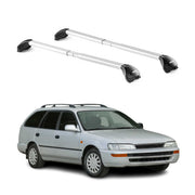 Barres de toit pour Toyota Corolla Wagon E100 1992-1997 Gris Argenté 2x ABE