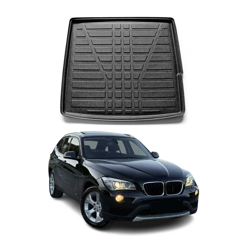 Tapis de coffre pour BMW X1 E84 2009-2015 en caoutchouc TPE Noir