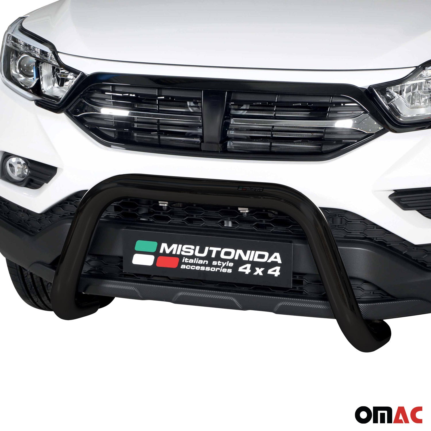 Pare-buffle Avant pour SsangYong Musso 2023-2026 76 mm en Acier Noir