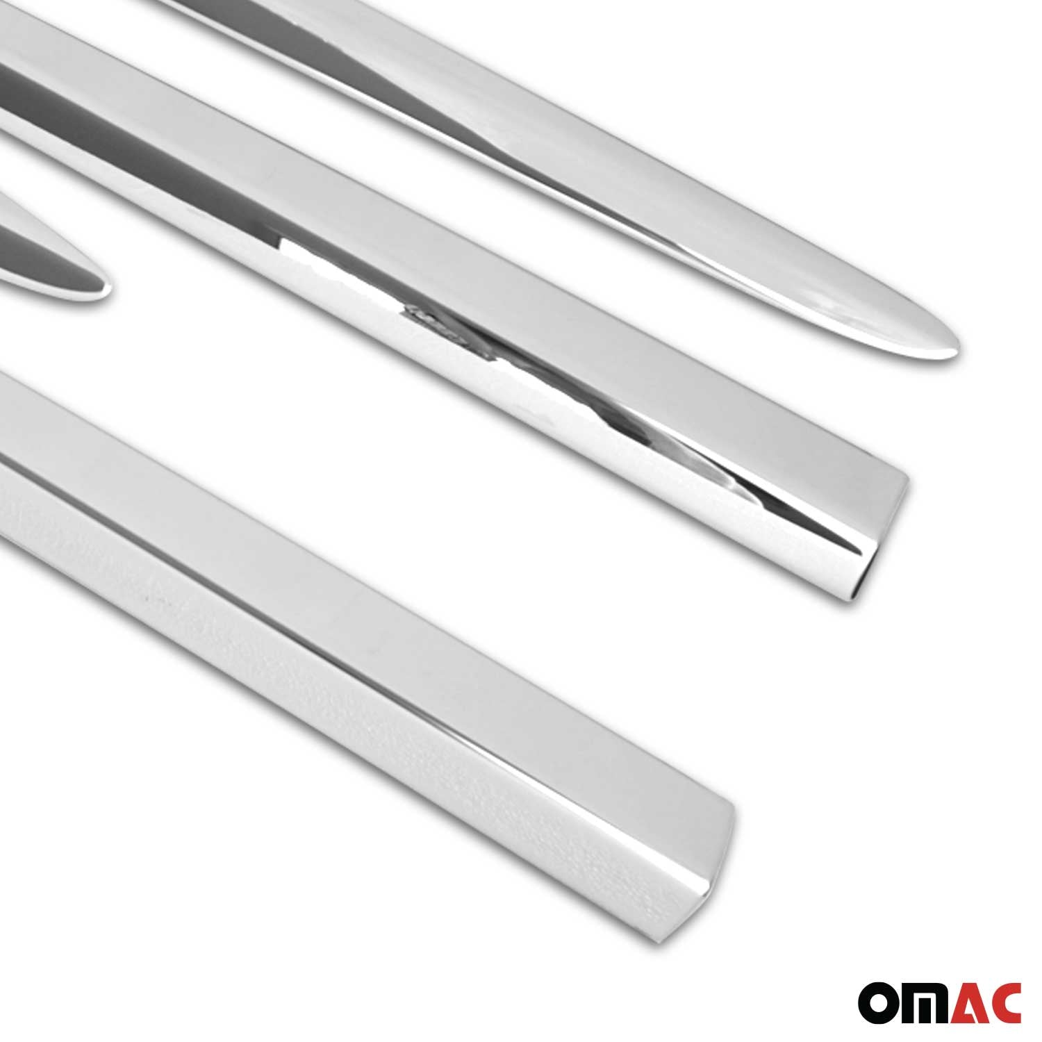 Garniture Baguette de porte latérale pour Fiat 500X 2015-2026 en acier inox 4Pcs
