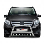 Pare-Buffle Avant Pour Mercedes Classe V 2014-2019 Argent