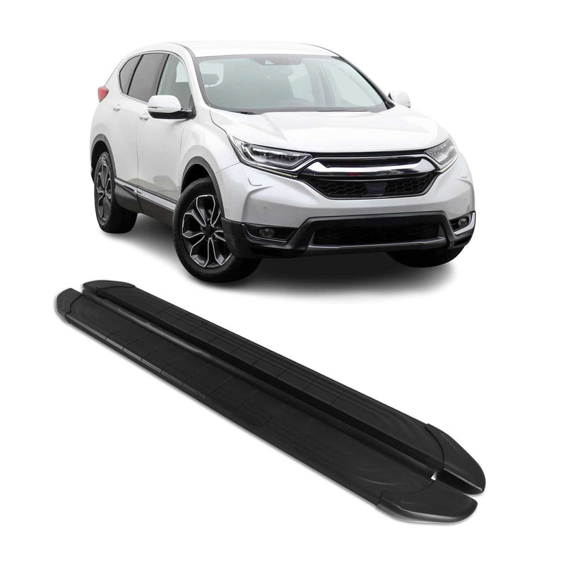 Marchepieds Latéraux pédale pour Honda CR-V 2016-2021 2Pcs Aluminium Noir
