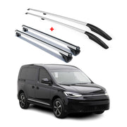 Kit Barres de toit pour VW Caddy 5 2020-2026 Alu Gris L1 Empattement Court 4x