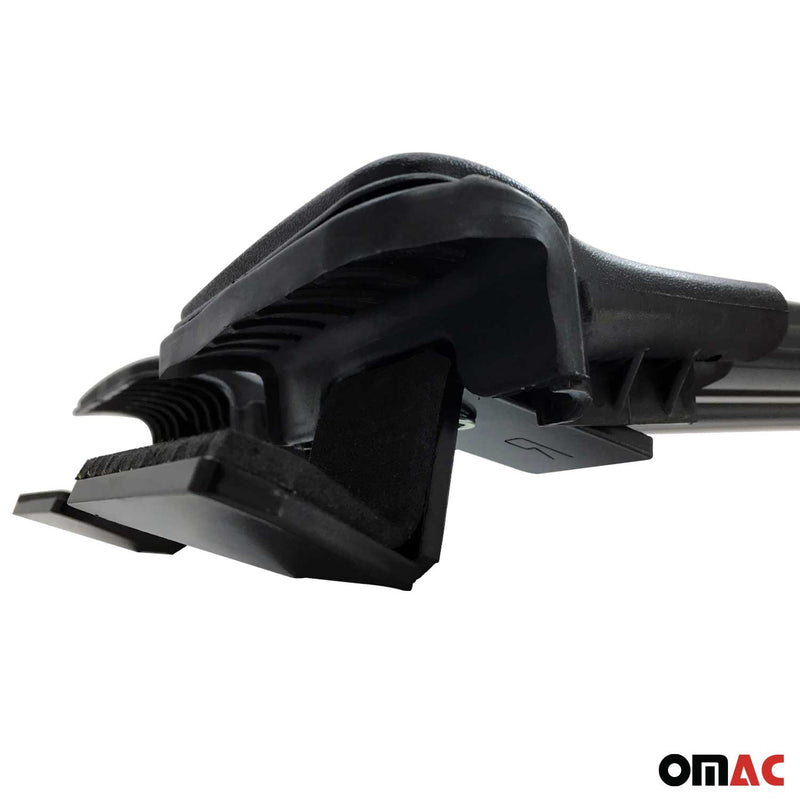 Barres de toit transversales pour Dacia Duster 2013-2018 Aluminium Noir