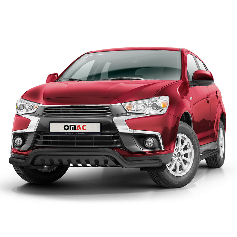 Pare-Buffle Avant Pour Mitsubishi ASX 2017-2021 Acier Inoxy Noir