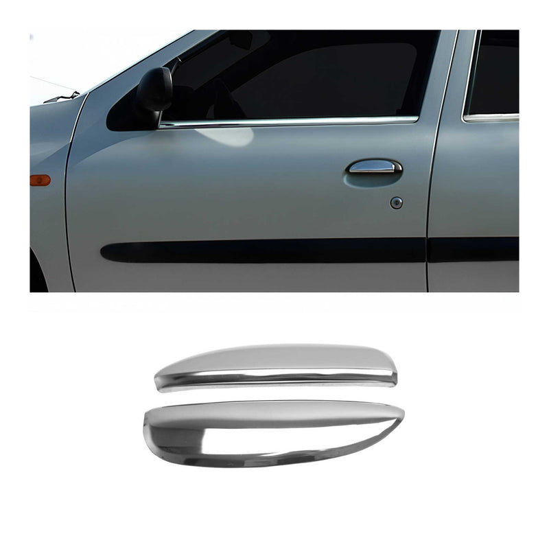 Couverture Poignée de porte pour Renault Megane 1995-2003 2 portes inox Chromé