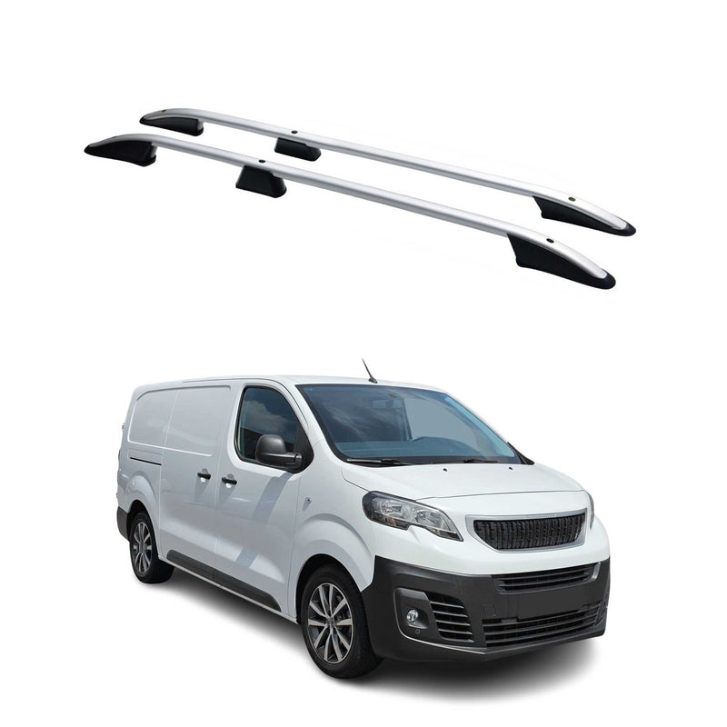 Barres de toit longitudinales pour Peugeot Expert / Traveller 2016-2025 L2 Gris