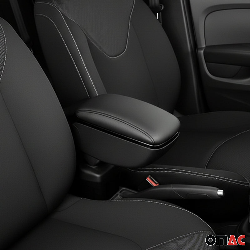 Accoudoir pour Dacia Duster 2018-2024 Vinyl Abs Noir Coulissant