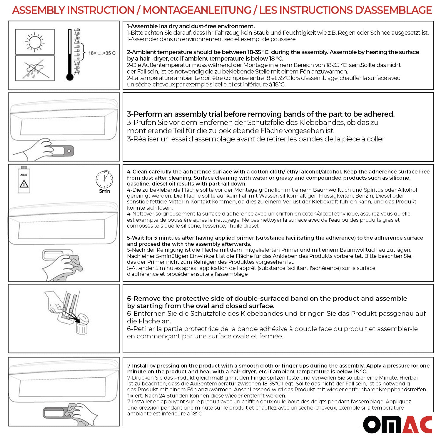 Garniture supérieure de Coffre pour Citroen Berlingo 1996-2008 acier inox 2 Pcs