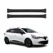 Barres de toit transversales pour Renault Clio SW 2012-2019 Aluminium Noir