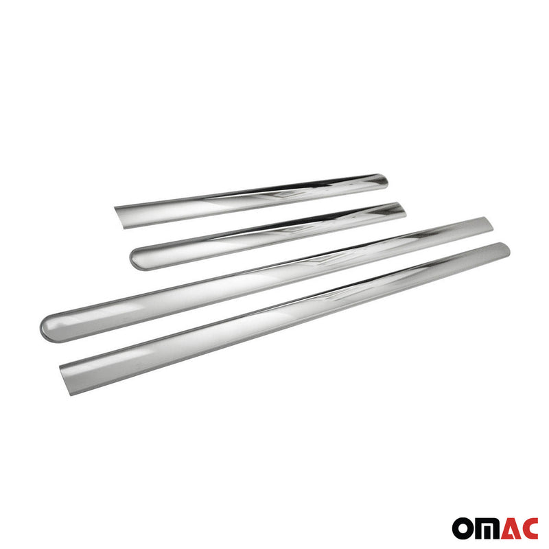 Baguettes de porte pour Opel Corsa C 2000-2006 en acier inox chrome
