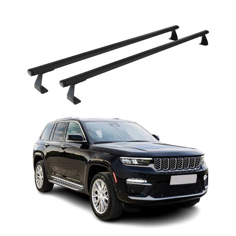 Barres de toit transversales pour Jeep Grand Cherokee V WL 2023-2025 Alu Noir