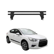 Menabo Barres de toit Transversales pour Citroen DS4 2011-2015 Noir ABE 2x