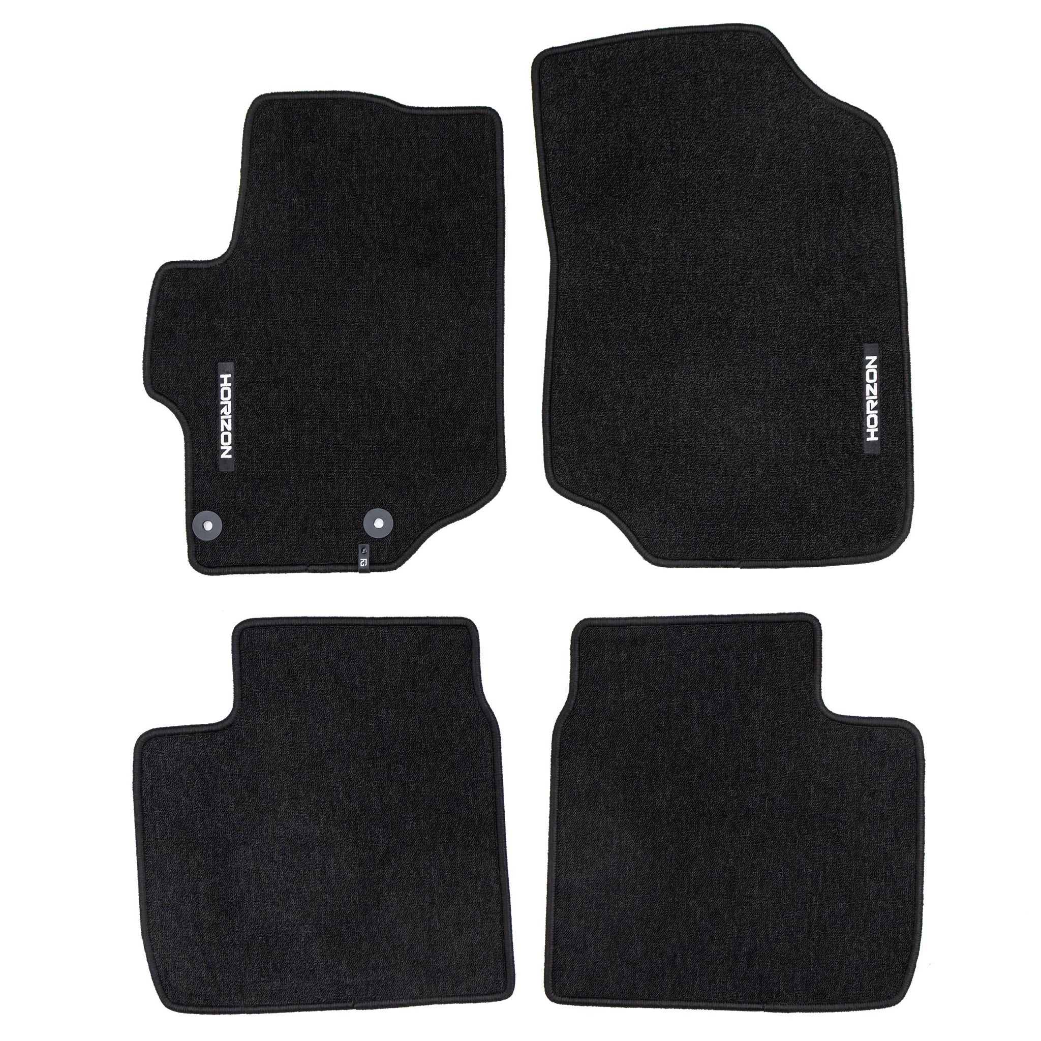 Tapis de Sol de Voiture pour Citroen C-Elysée II 2012-2026 Velours Noir 4Pcs
