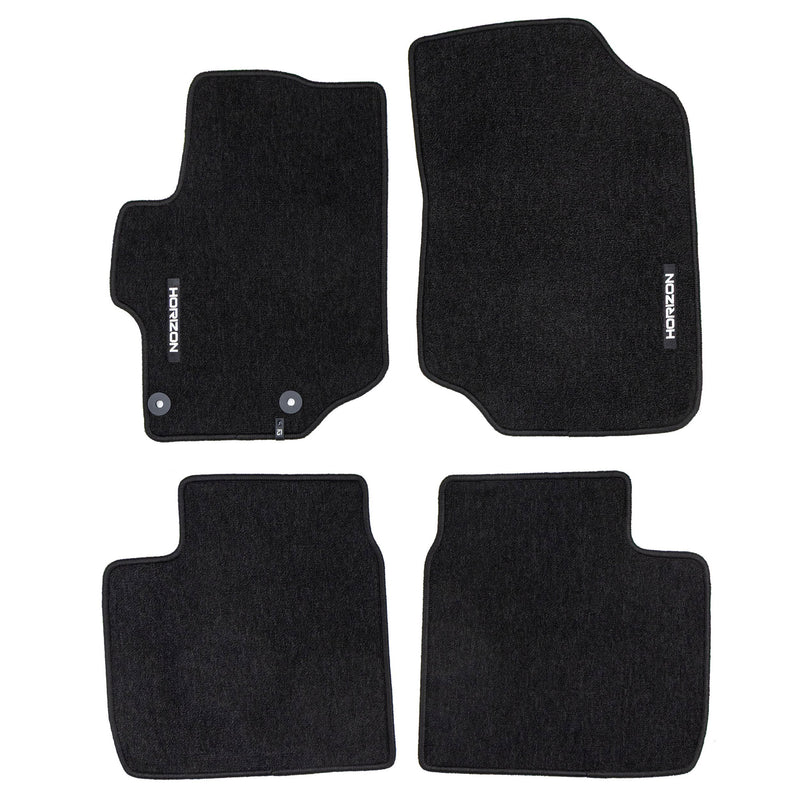 Tapis de Sol de Voiture pour Citroen C-Elysée II 2012-2025 Velours Noir 4Pcs