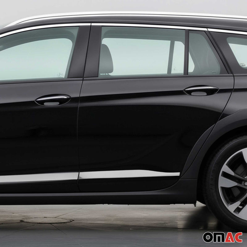 Garniture Baguette de porte latérale pour Opel Insignia B 2017-2023 inox 4Pcs