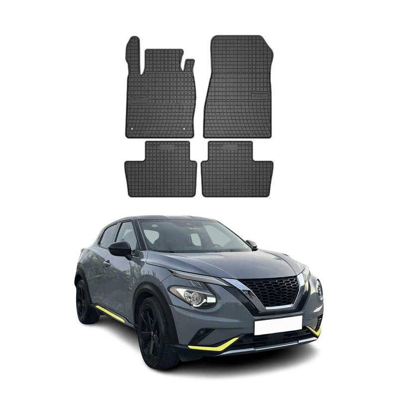 Tapis de Sol pour Nissan Juke 2019-2022 Caoutchouc Noir