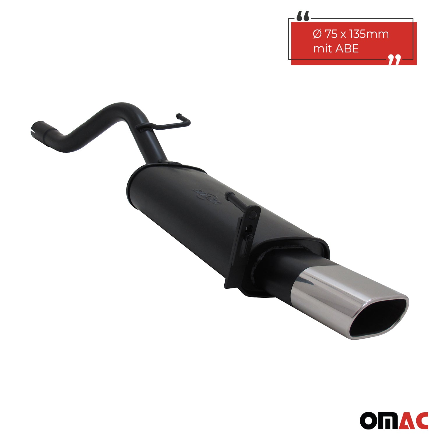 Échappement arrière sport Novus pour Opel Corsa D 135x75mm avec ABE