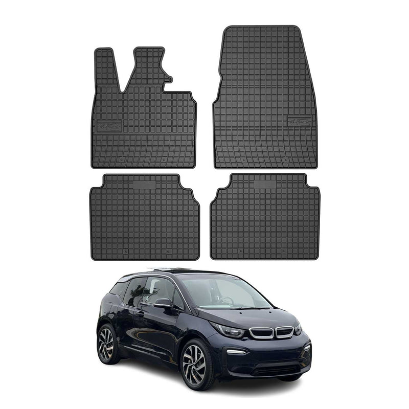 OMAC Tapis de sol pour BMW i3 2013-2023 Noir en caoutchouc