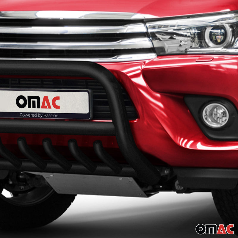 Pare-Buffle Avant Pour Toyota Hilux 2015-2017 Noir en Acier Inoxydable