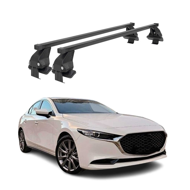 Barres Transversales Menabo pour Mazda 3 2019-2025 Noir