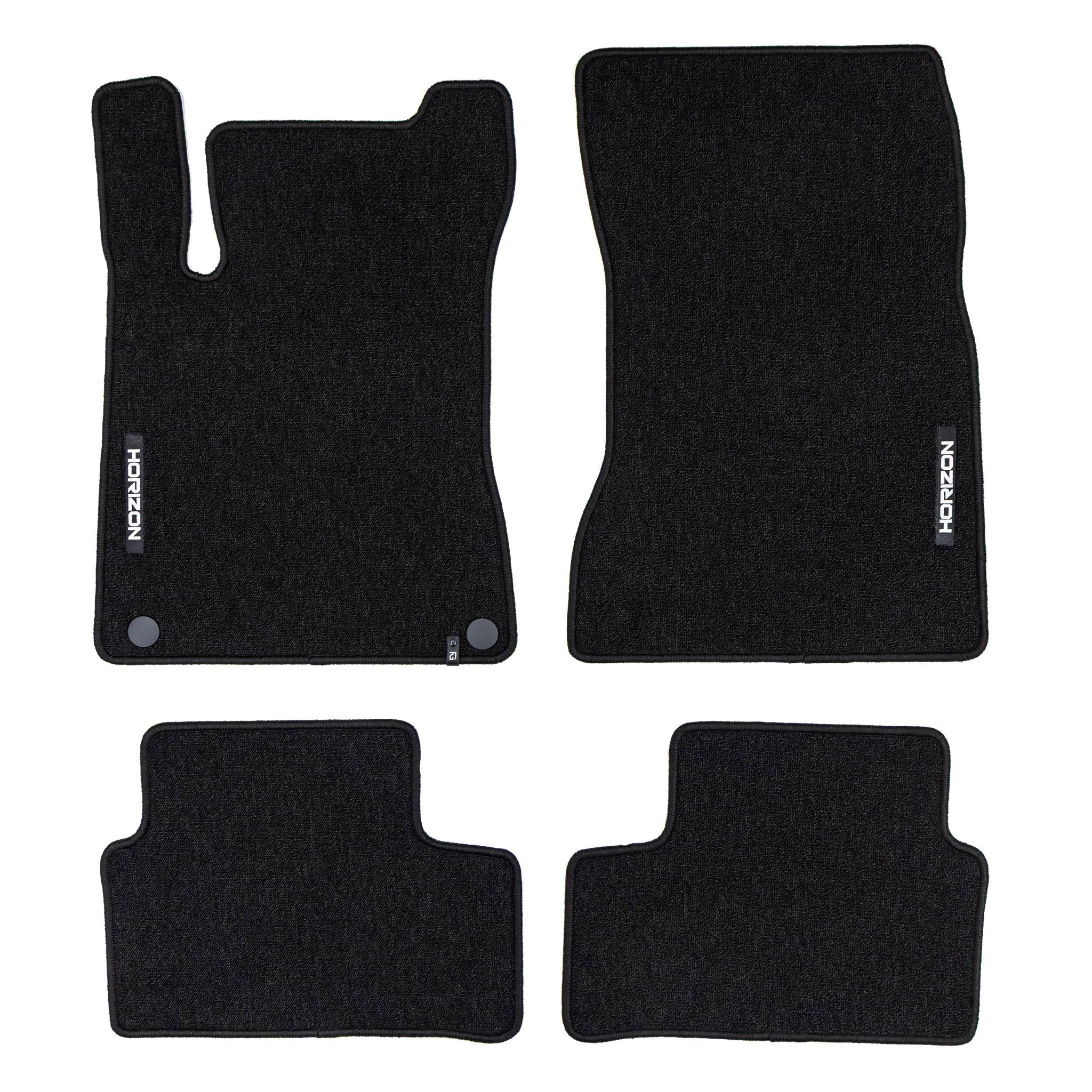 Tapis de sol pour Mercedes-Benz Classe B W247 2019-2026 Velours Noir 4Pcs