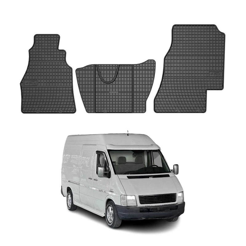 Tapis de Sol pour VW LT II 1996-2006 OMAC Noir Caoutchouc