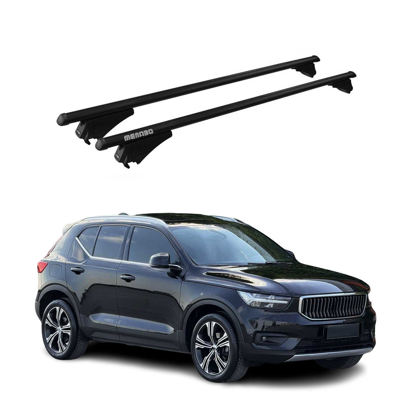 Tiger Barres de toit transversales pour Volvo XC40 2018-2024 Noir