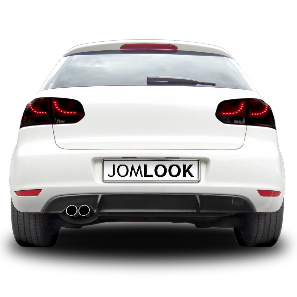 JOM Insert de Pare-choc Arrière pour VW Golf 6 Sport-Look ABS