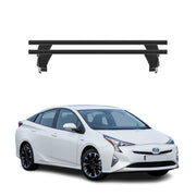 Menabo Barres de toit Transversales pour Toyota Prius IV 2015-2018 Alu Noir ABE