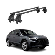 Menabo Barres de Toit Transversales pour Audi Q5 FYT 2021-2024 Alu Noir