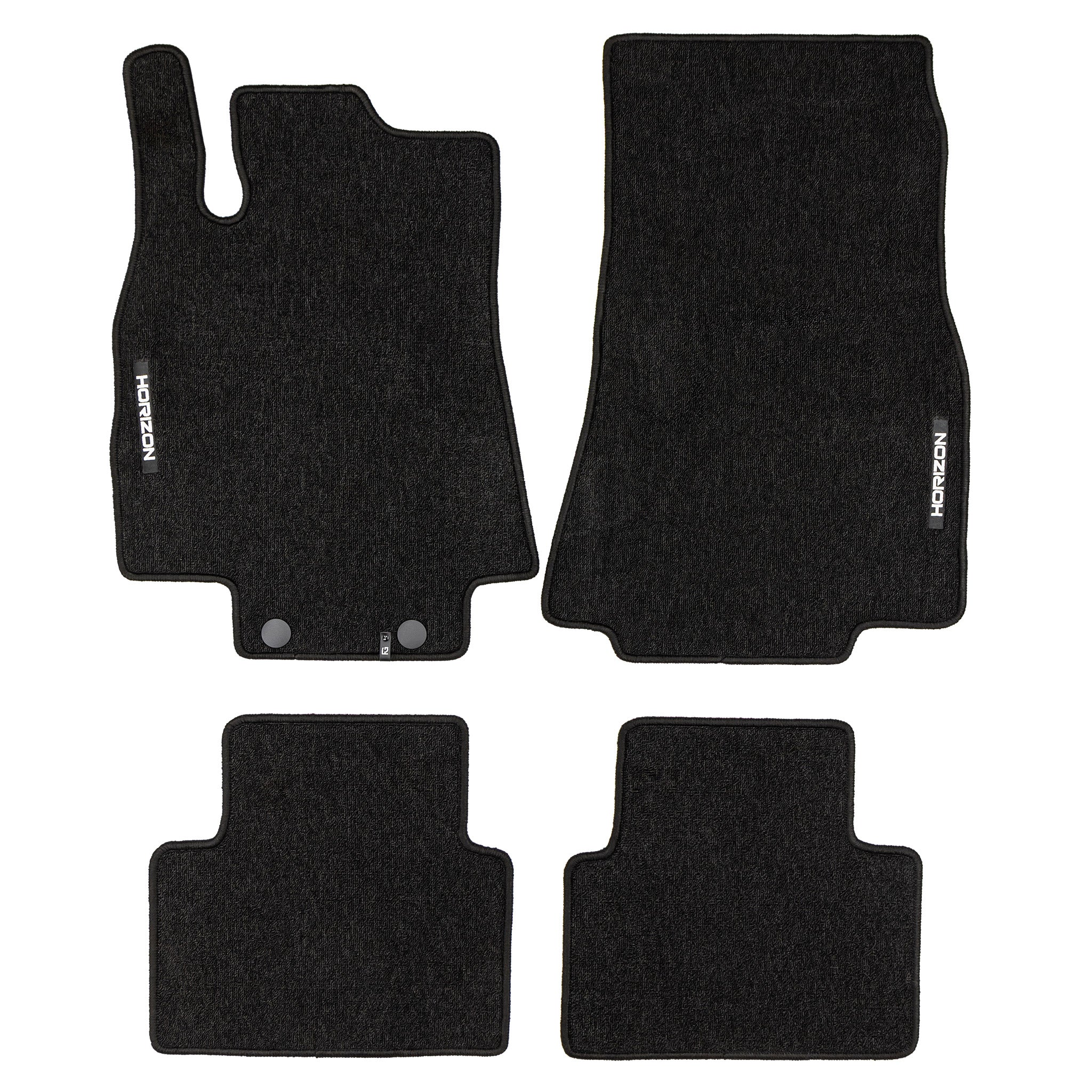 Tapis de sol pour Mercedes-Benz Classe A W169 2004-2012 Velours Noir 4Pcs