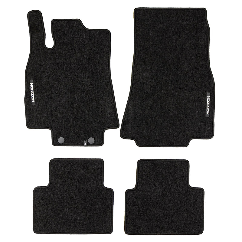 Tapis de sol pour Mercedes-Benz Classe A W169 2004-2012 Velours Noir 4Pcs