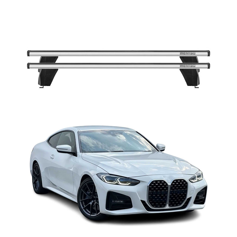 Menabo Barres de toit transversales pour BMW Série 4 G22 G82 Coupé 2020-2025 Alu
