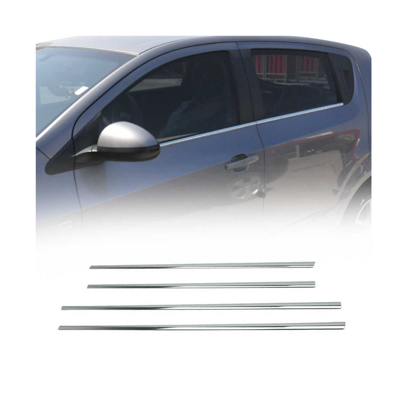 Baguettes pour contour Latérales pour Chevrolet Aveo 2012-2021 inox chrome