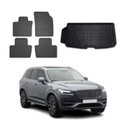 Kit Tapis de sol et coffre pour Volvo XC90 2015-2026 TPE Noir