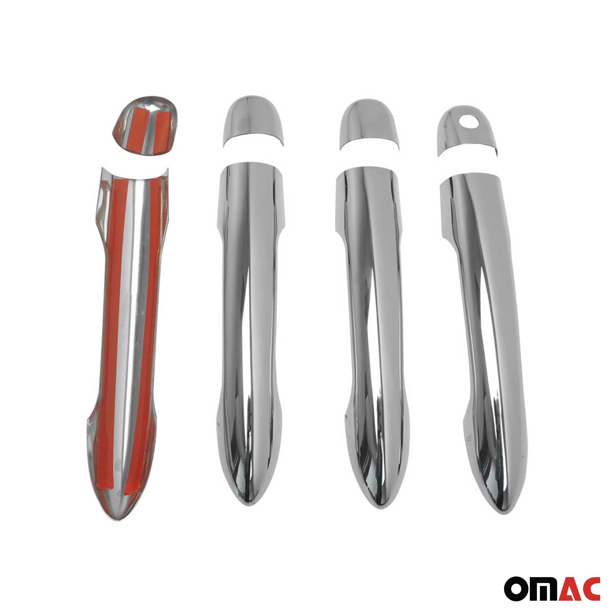 Couverture de poignée de porte pour Renault Clio 2005-2012 Break en Acier Inox