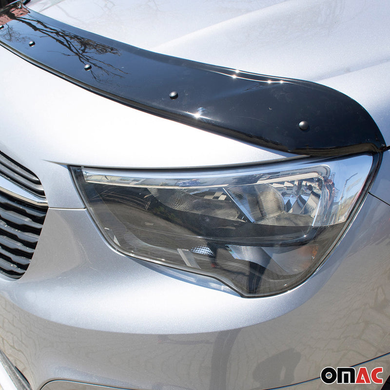 Deflecteurs d'air capot de voiture pour Citroen Berlingo 2019-25 Acrylique Noir
