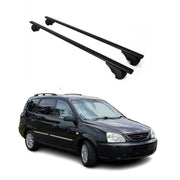 Barres de toit Transversales pour Kia Carens 2002-2006 Fer Noir