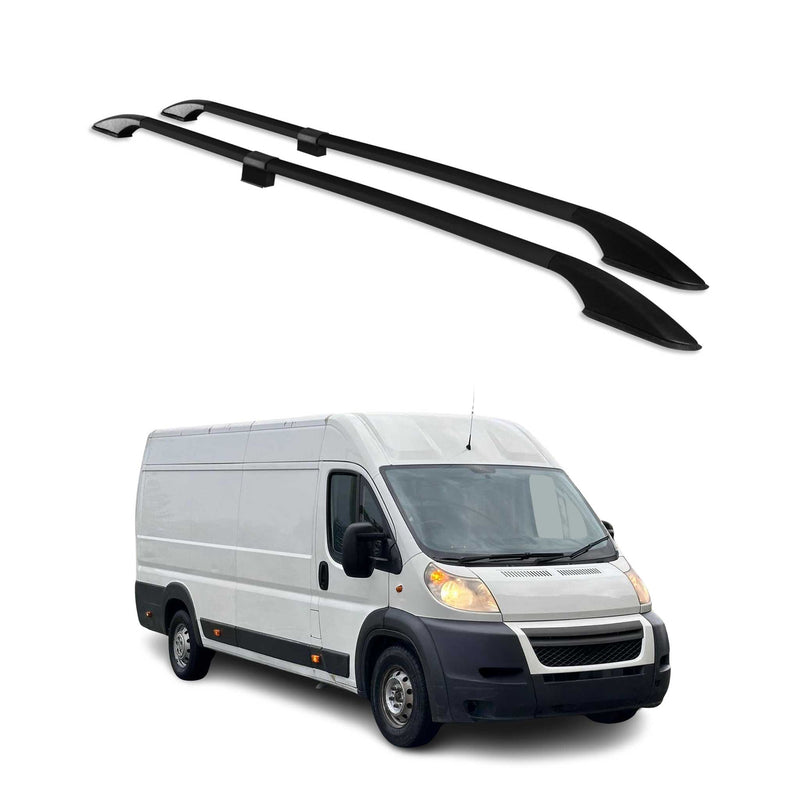 2006-2024 Citroen Jumper Barres de toit longitudinales  L3 H2 Alu Noir