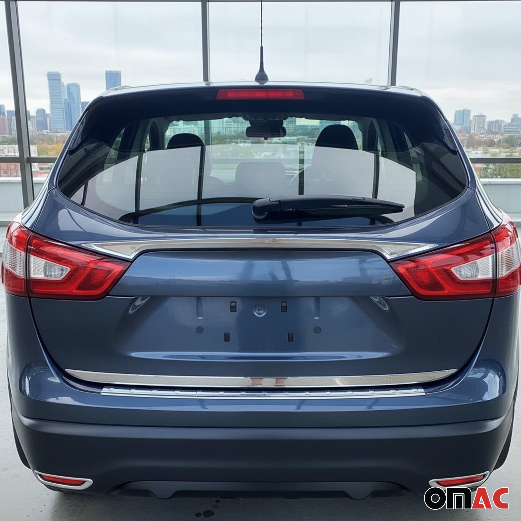 Poignée de Coffre Arrière pour Nissan Qashqai 2014-2021 acier inox Brossé