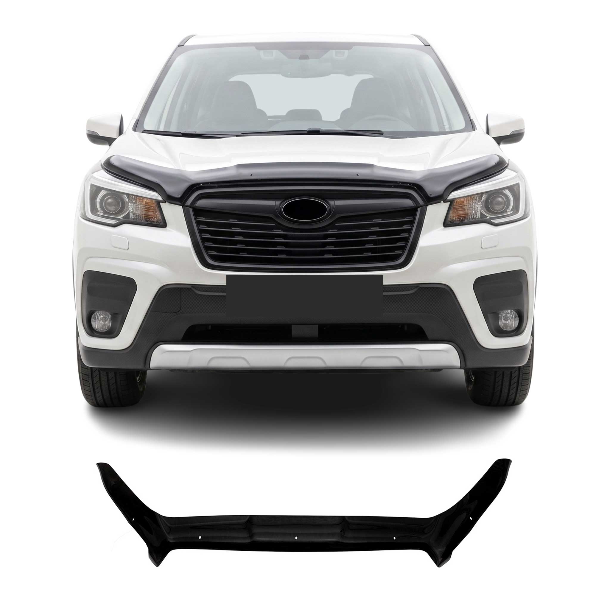 Deflecteurs d'air capot de voiture pour Subaru Forester V 2018-25 Acrylique Noir